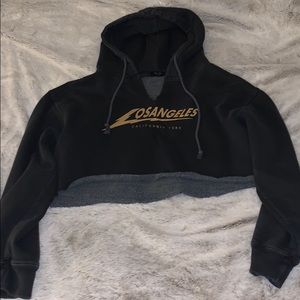 Brandy melville Los Angeles cropped hoodie